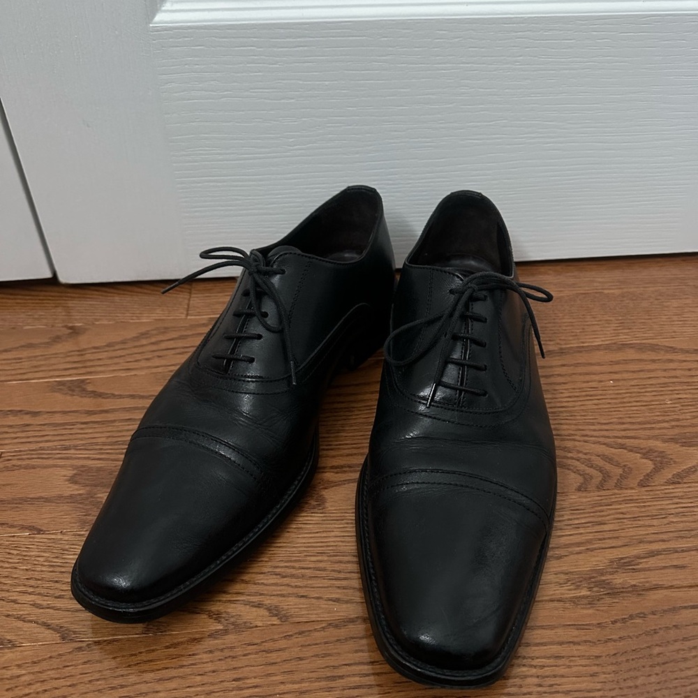Classic Black leather Men's Dress Shoes